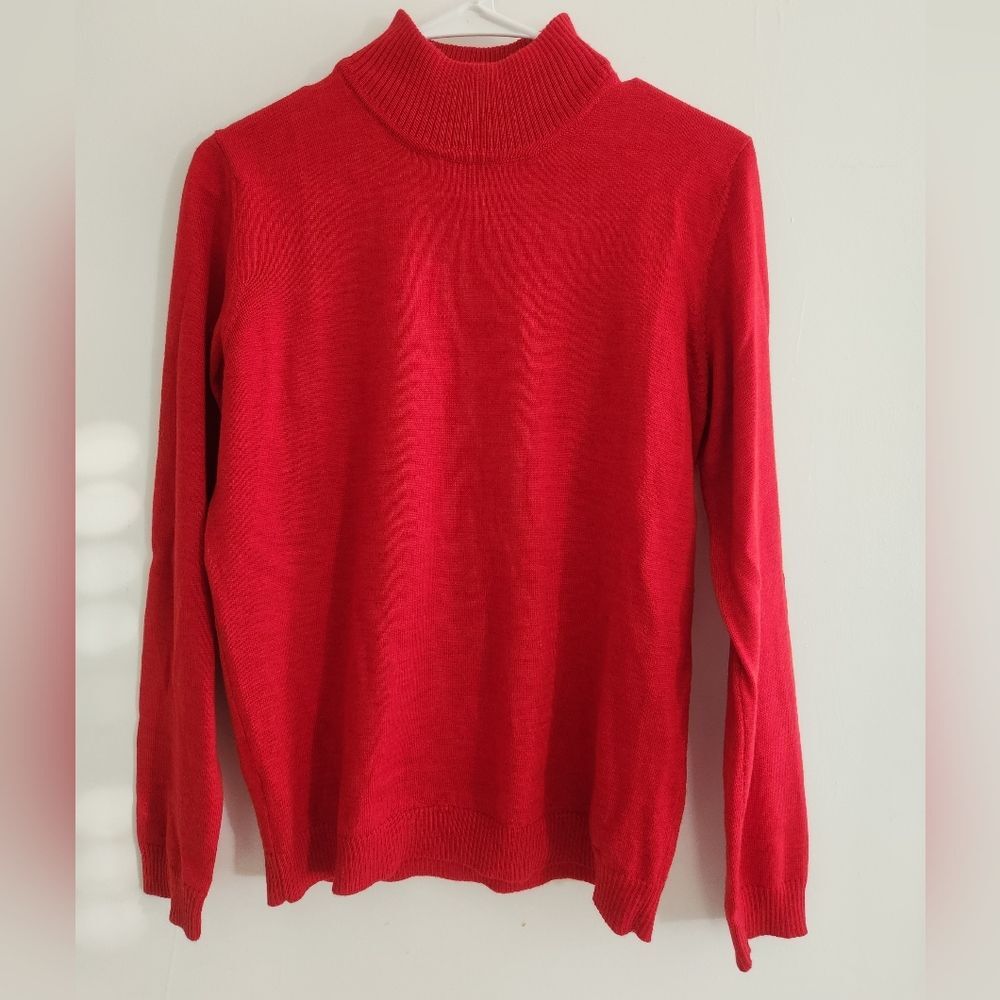 Preswick & Moore 100% Merino Wool Neck Sweater Size Medium